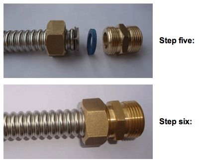 flexible solar pipe installation
