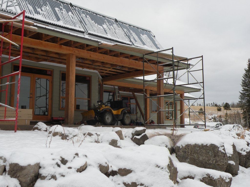 Solar Collectors in the snow