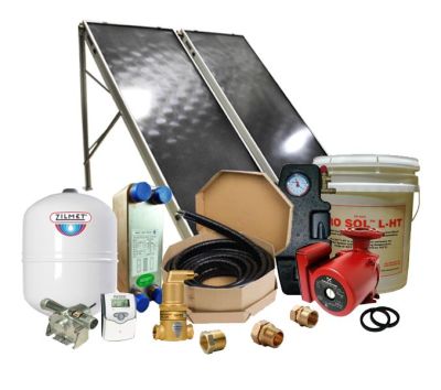 Solar Hot Water Retrofit Kit - 2 Flat Plate Collectors Solar Hot Water Retrofit Kit - 2 Flat Plate Collectors