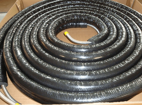 Flexible steel solar pipe