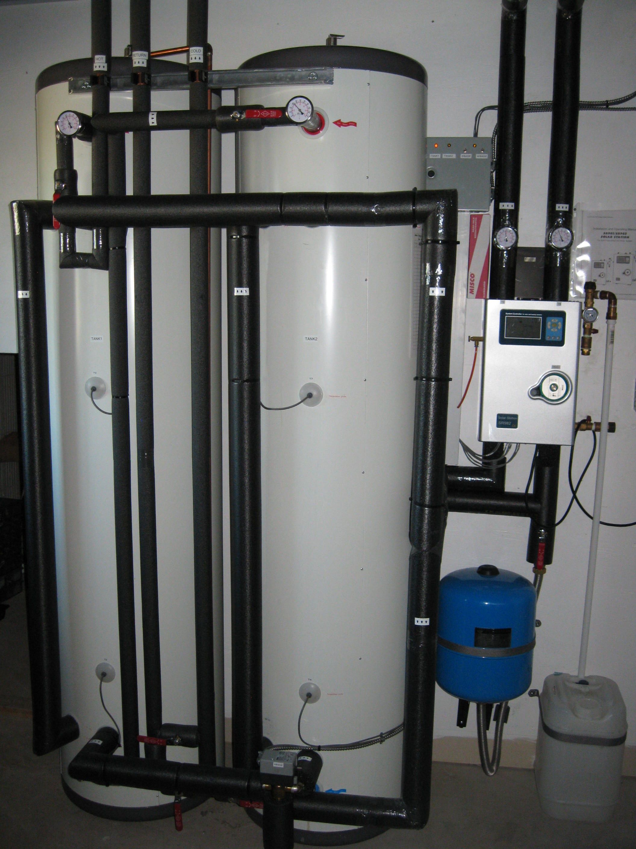 Solar Water heating storage tanks